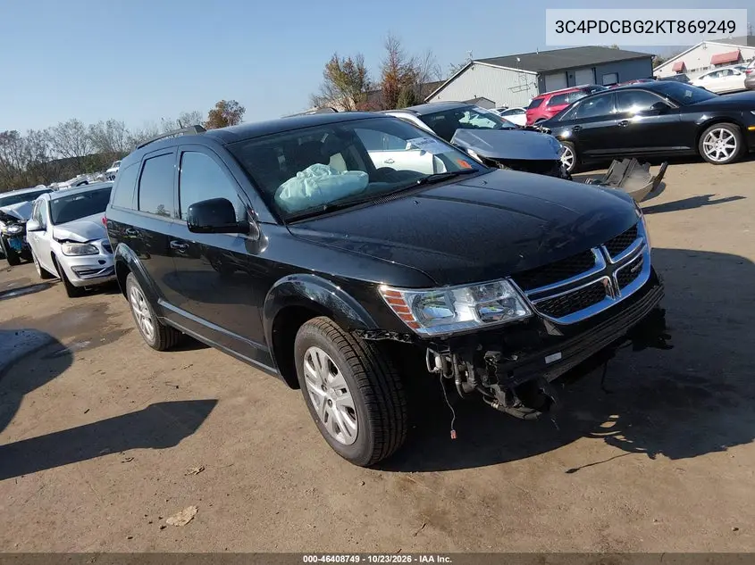 DODGE JOURNEY 2019, VIN 3C4PDCBG2KT869249