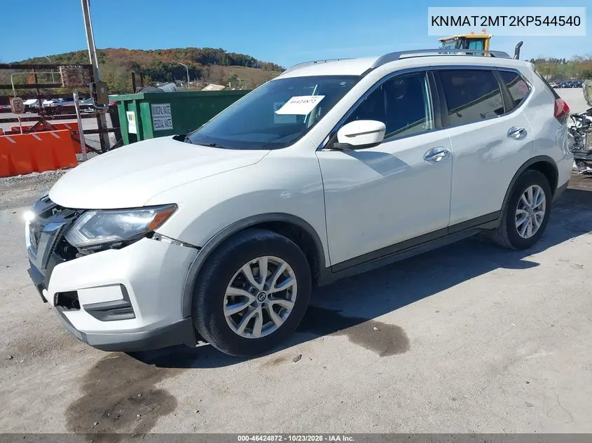 2019 NISSAN ROGUE VIN KNMAT2MT2KP544540 — фото 2