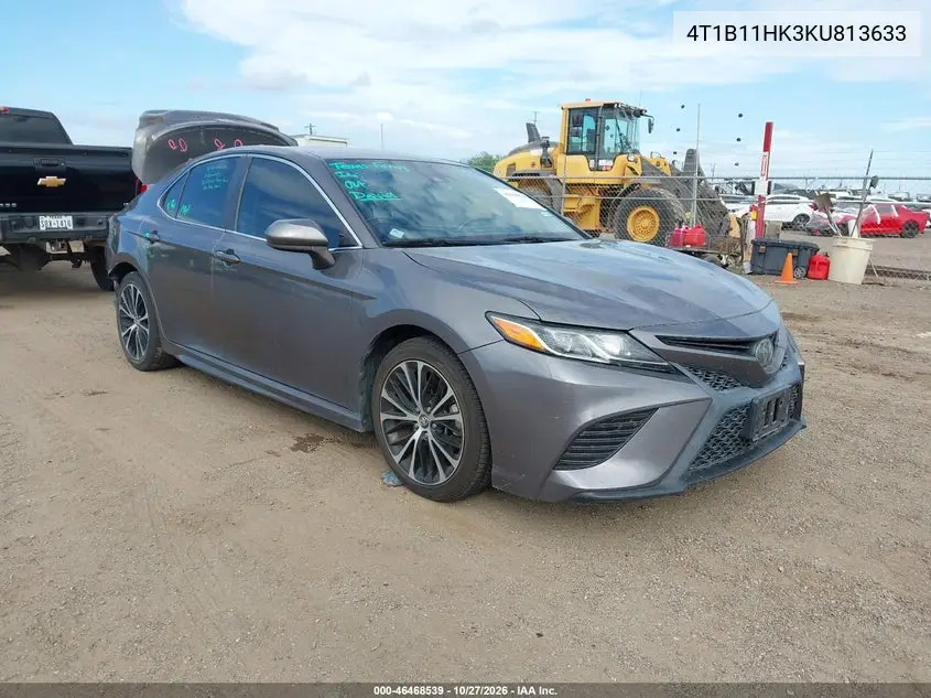 TOYOTA CAMRY 2019, VIN 4T1B11HK3KU813633