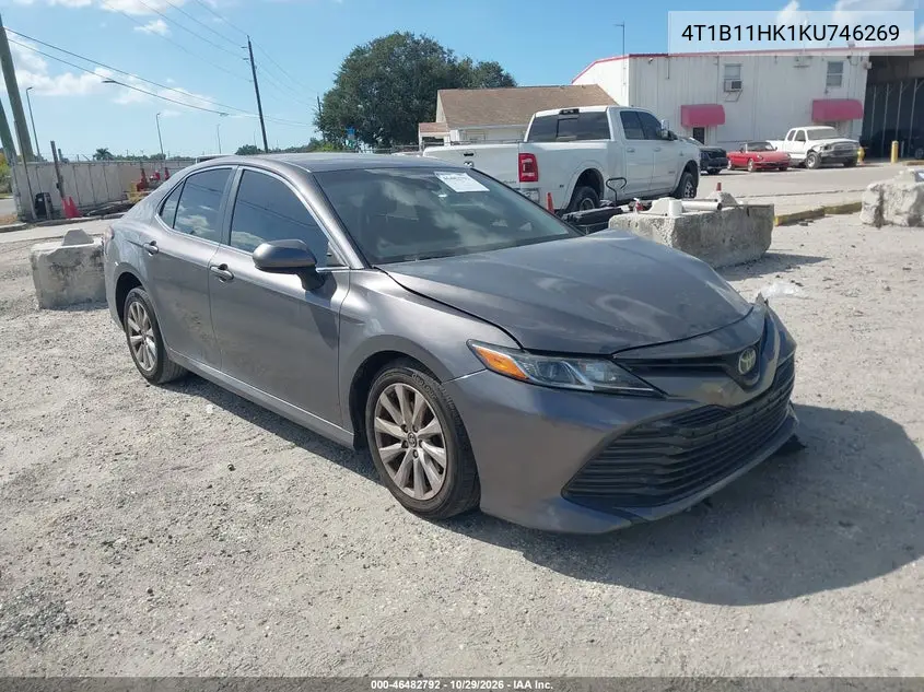 TOYOTA CAMRY 2019, VIN 4T1B11HK1KU746269
