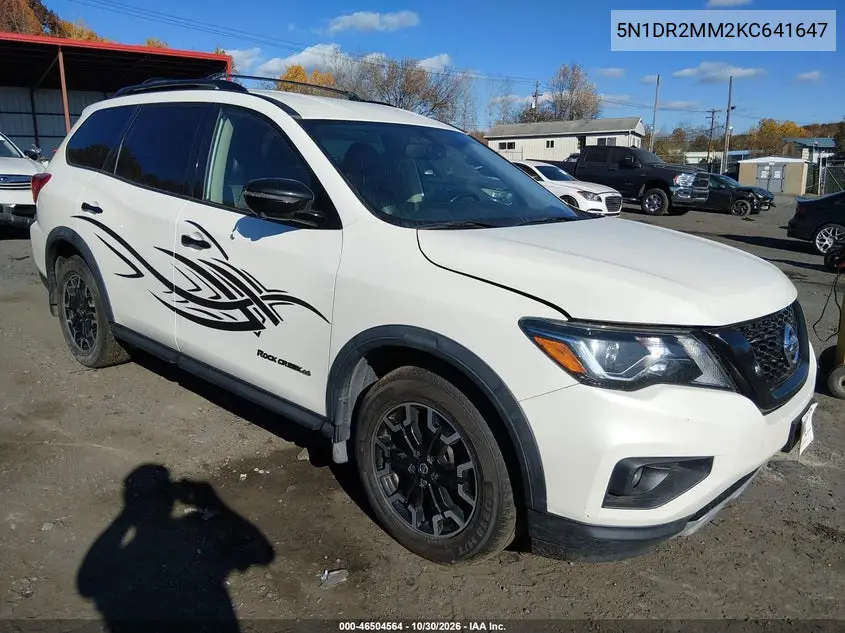 NISSAN PATHFINDER 2019, VIN 5N1DR2MM2KC641647
