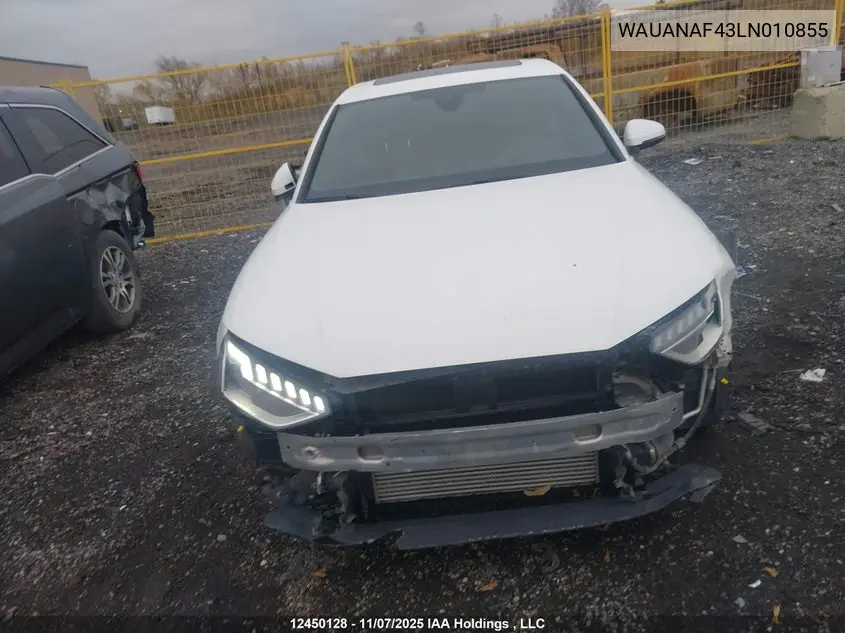2020 AUDI A4 VIN WAUANAF43LN010855 — фото 12