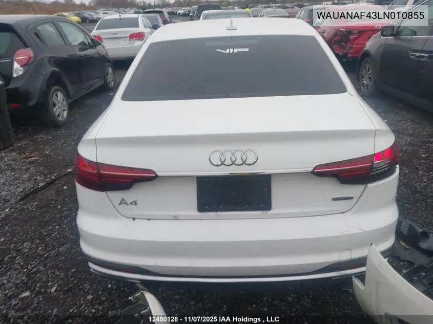 2020 AUDI A4 VIN WAUANAF43LN010855 — фото 16
