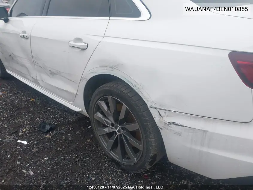 2020 AUDI A4 VIN WAUANAF43LN010855 — фото 18