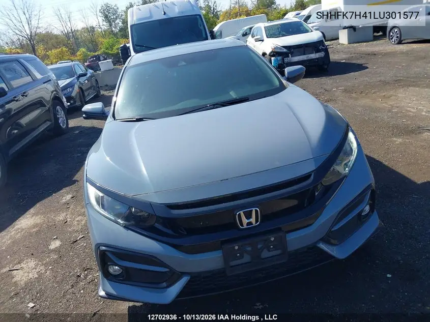 2020 HONDA CIVIC VIN SHHFK7H41LU301577 — фото 12