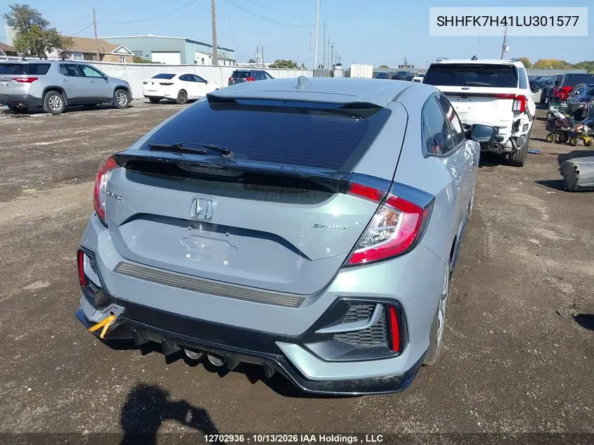2020 HONDA CIVIC VIN SHHFK7H41LU301577 — фото 4