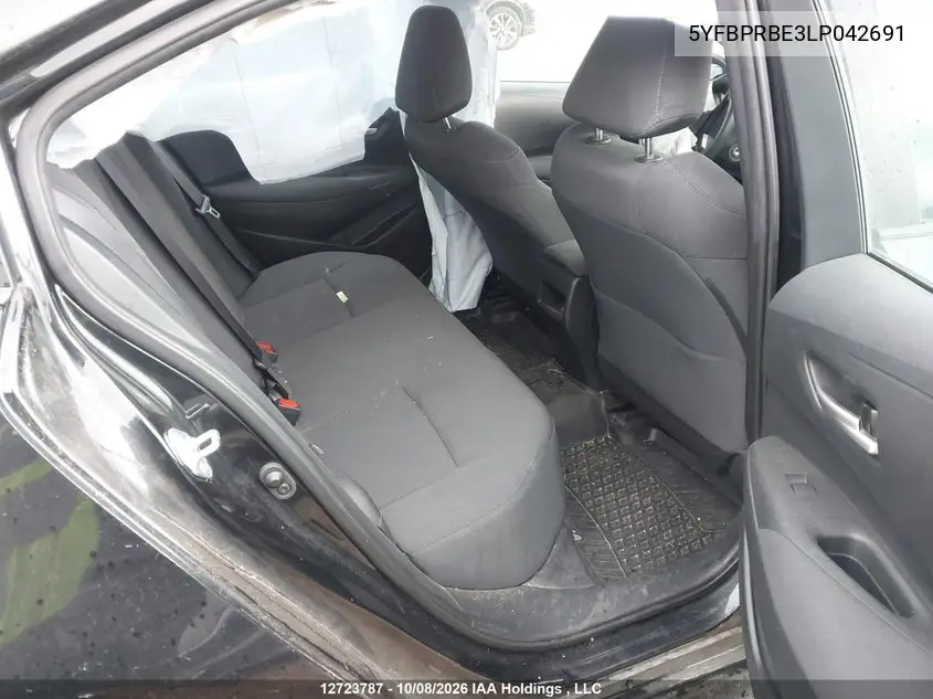 2020 TOYOTA COROLLA VIN 5YFBPRBE3LP042691 — фото 8