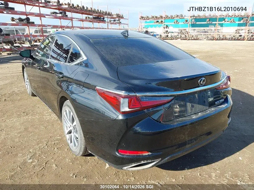 2020 LEXUS ES VIN JTHBZ1B16L2010694 — фото 3
