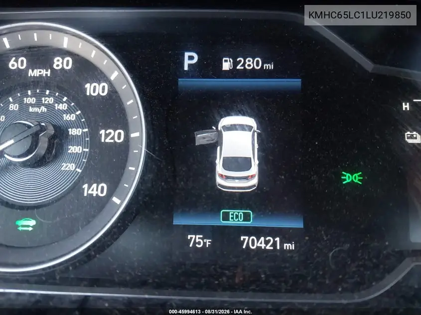 2020 HYUNDAI IONIQ VIN KMHC65LC1LU219850 — фото 20