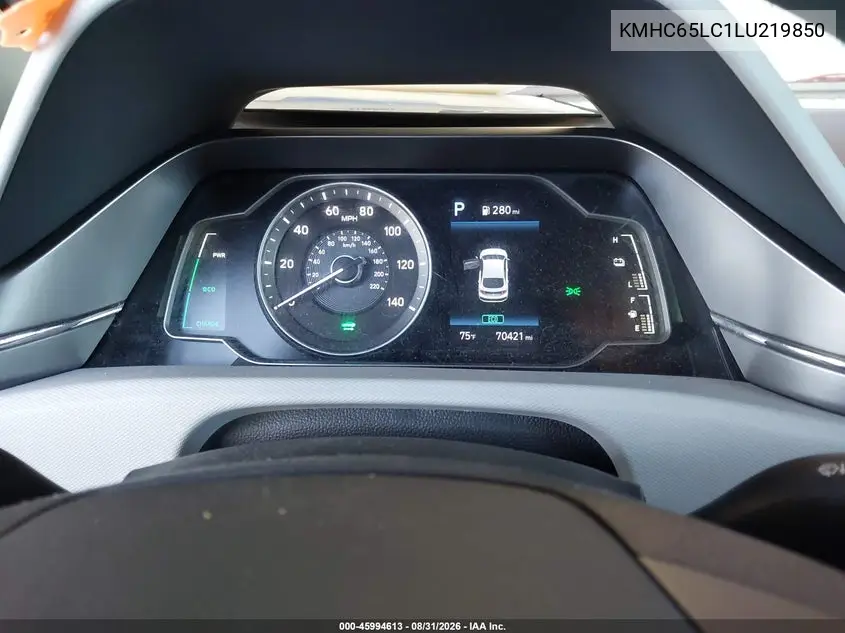 2020 HYUNDAI IONIQ VIN KMHC65LC1LU219850 — фото 7