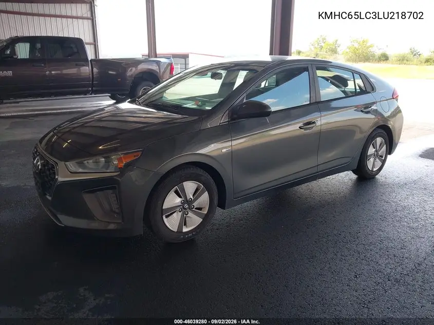 2020 HYUNDAI IONIQ VIN KMHC65LC3LU218702 — фото 2