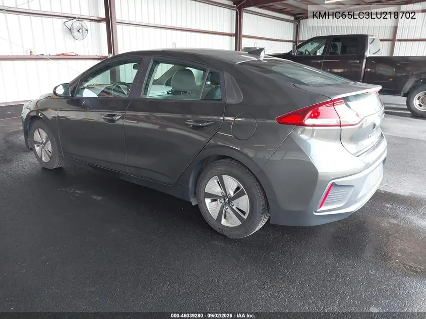 2020 HYUNDAI IONIQ VIN KMHC65LC3LU218702 — фото 3