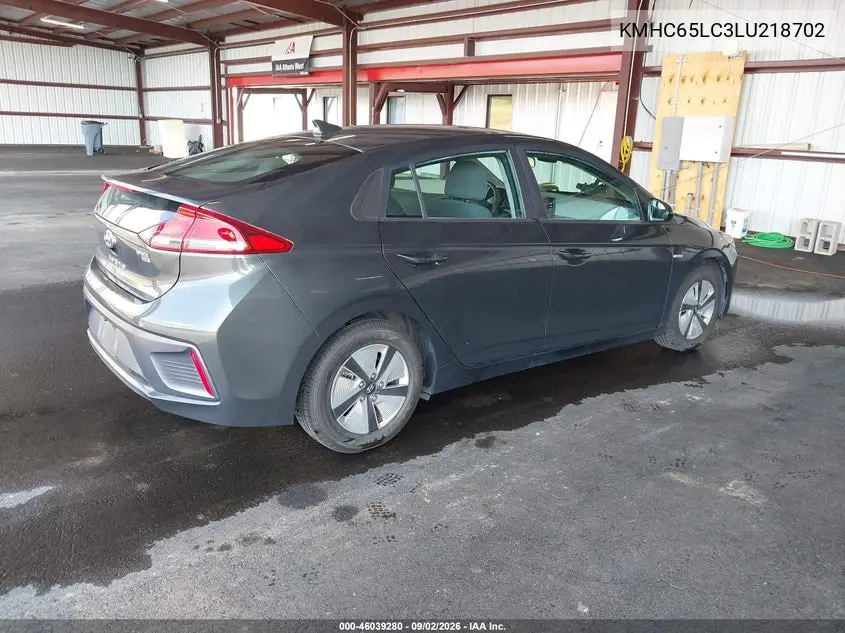 2020 HYUNDAI IONIQ VIN KMHC65LC3LU218702 — фото 4