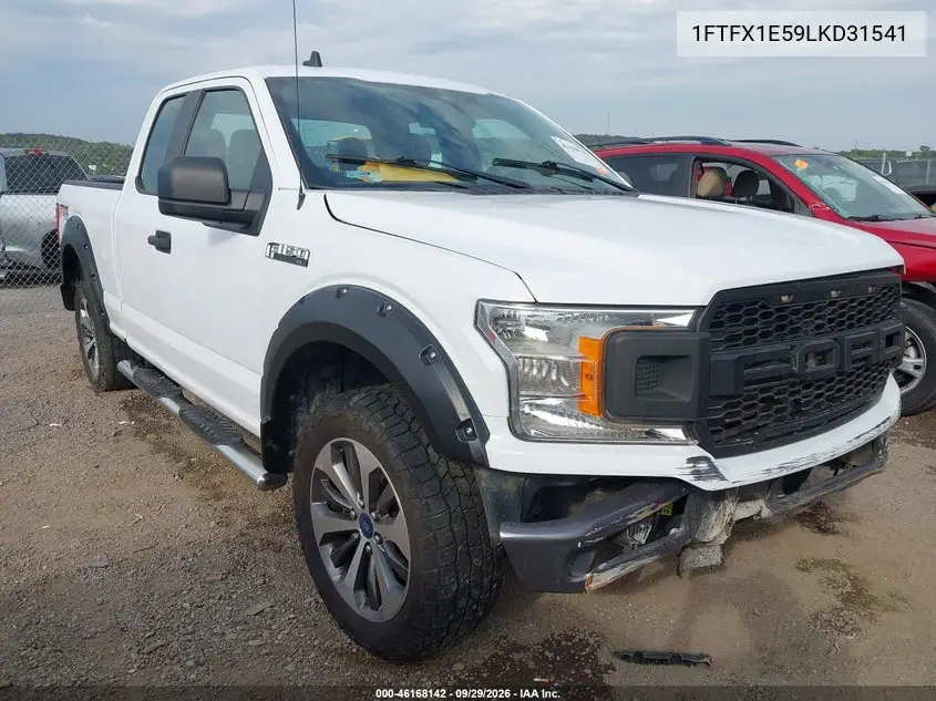 FORD F-150 2020, VIN 1FTFX1E59LKD31541