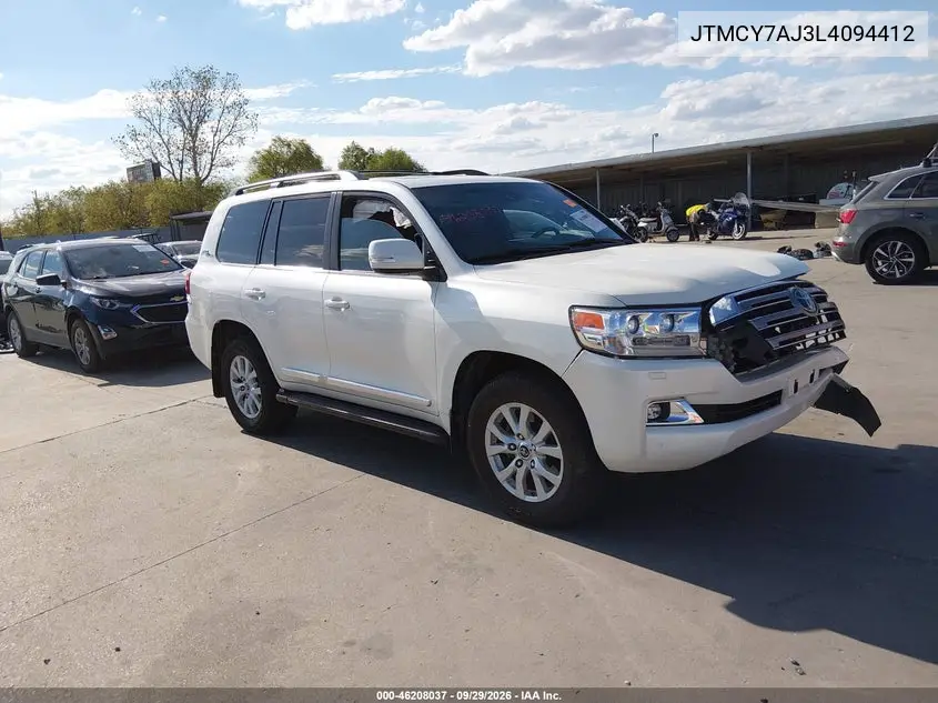 TOYOTA LAND CRUISER 2020, VIN JTMCY7AJ3L4094412