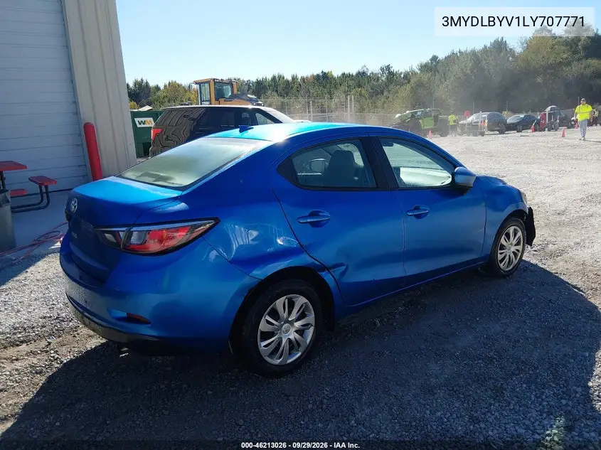 2020 TOYOTA YARIS VIN 3MYDLBYV1LY707771 — фото 4