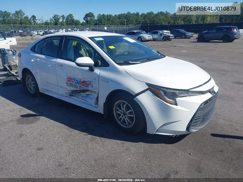 TOYOTA COROLLA 2020, VIN JTDEBRBE4LJ010879