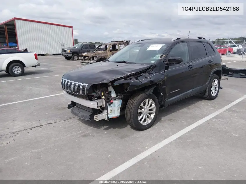 2020 JEEP CHEROKEE VIN 1C4PJLCB2LD542188 — фото 2