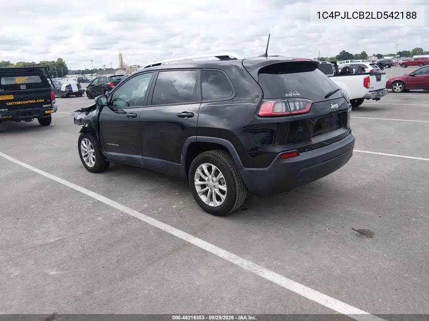 2020 JEEP CHEROKEE VIN 1C4PJLCB2LD542188 — фото 3