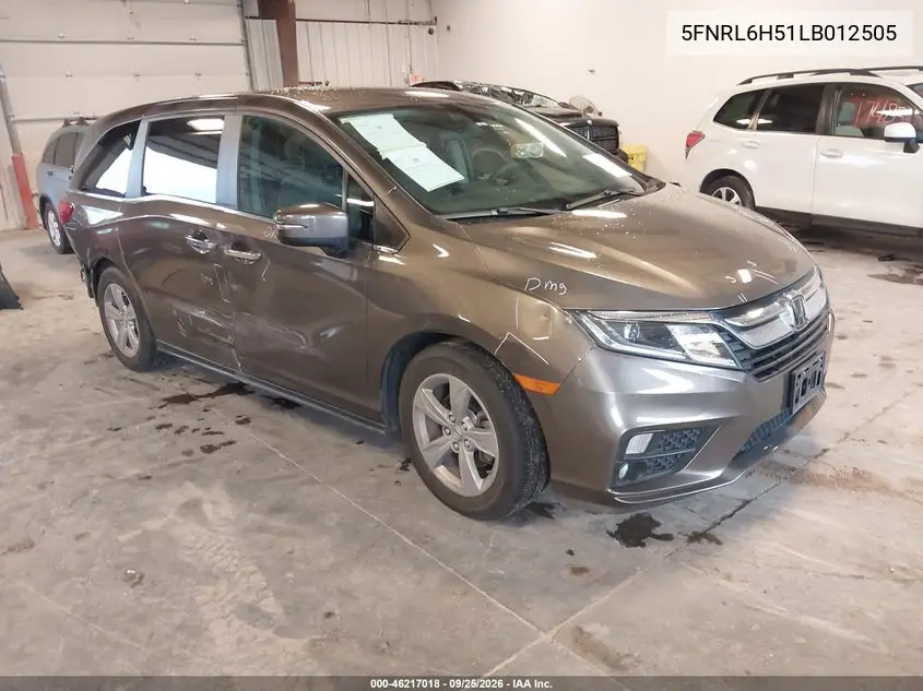 HONDA ODYSSEY 2020, VIN 5FNRL6H51LB012505
