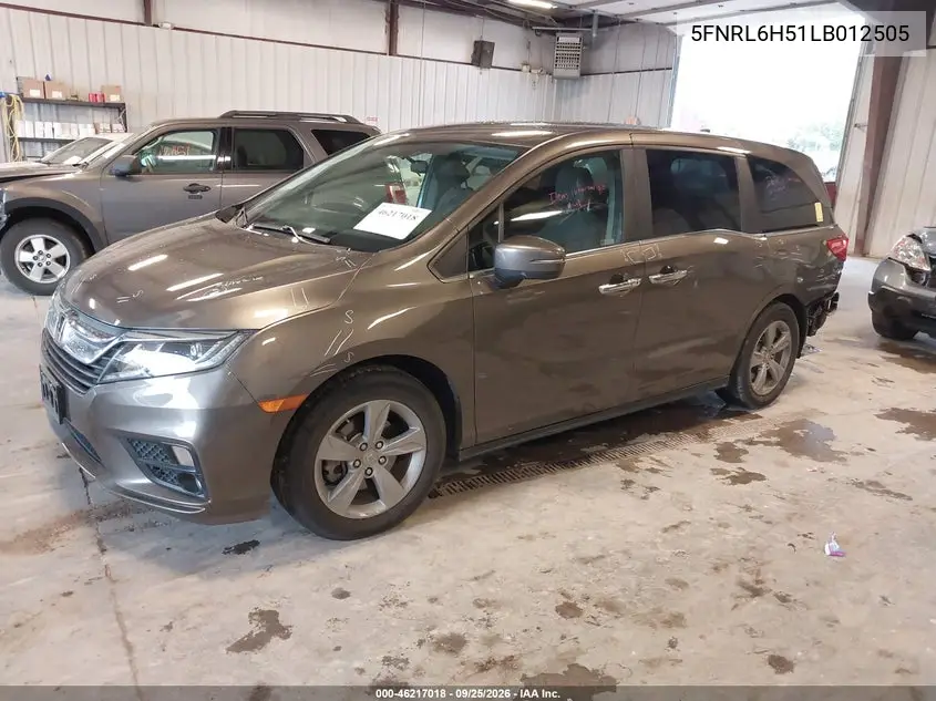 2020 HONDA ODYSSEY VIN 5FNRL6H51LB012505 — фото 2