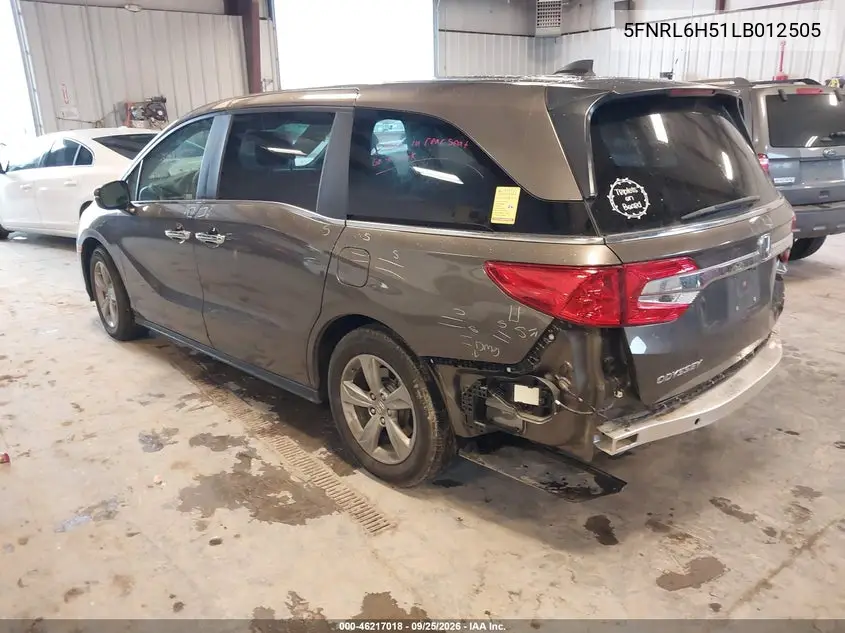 2020 HONDA ODYSSEY VIN 5FNRL6H51LB012505 — фото 3