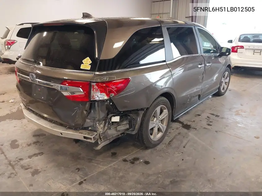 2020 HONDA ODYSSEY VIN 5FNRL6H51LB012505 — фото 4
