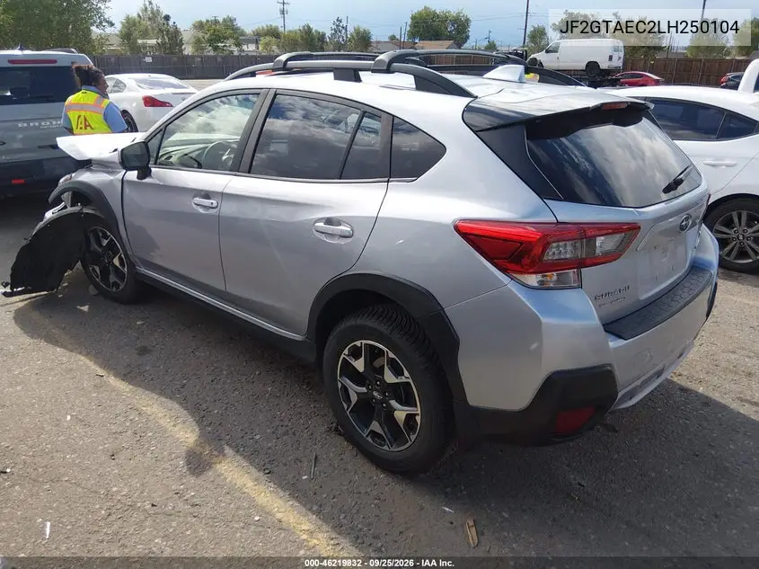 2020 SUBARU XV VIN JF2GTAEC2LH250104 — фото 3