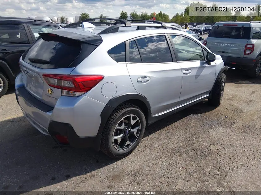 2020 SUBARU XV VIN JF2GTAEC2LH250104 — фото 4