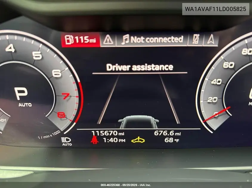 2020 AUDI Q8 VIN WA1AVAF11LD005825 — фото 7