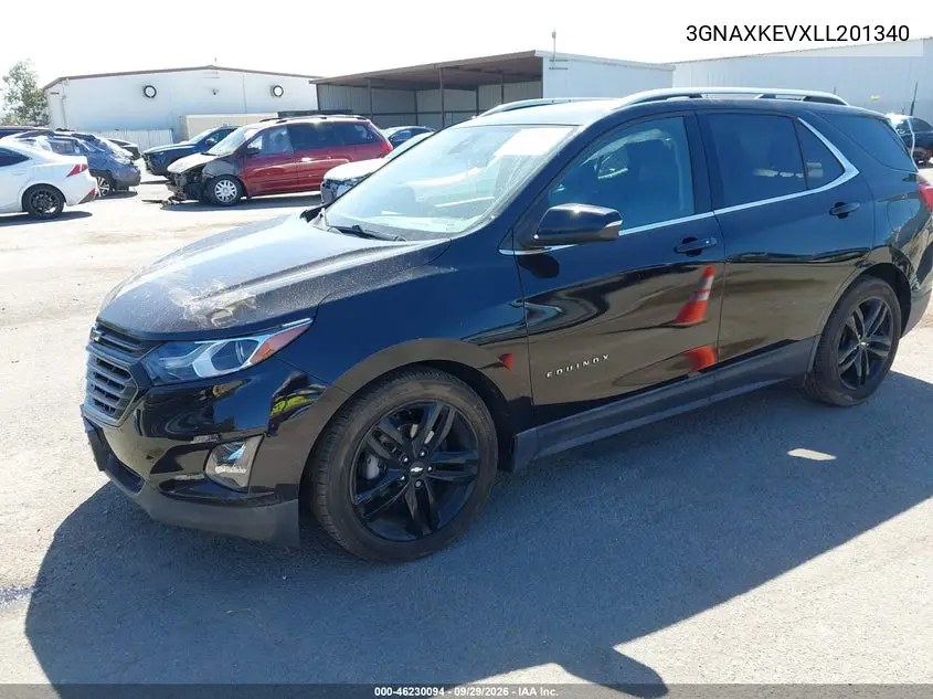 2020 CHEVROLET EQUINOX VIN 3GNAXKEVXLL201340 — фото 2
