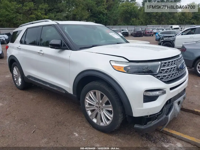 FORD EXPLORER 2020, VIN 1FMSK7FH8LGA69700