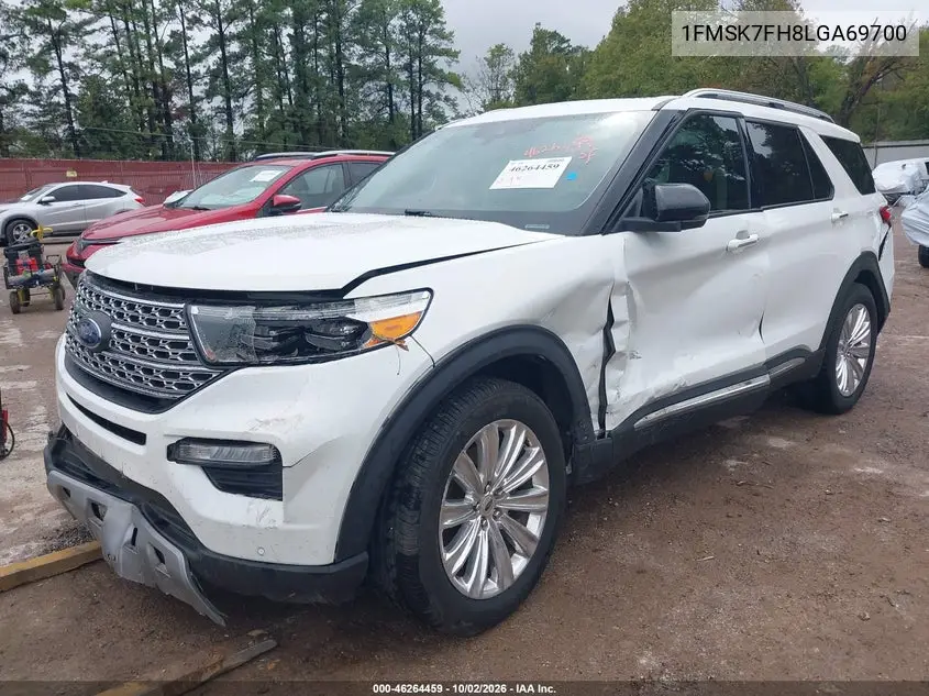2020 FORD EXPLORER VIN 1FMSK7FH8LGA69700 — фото 2