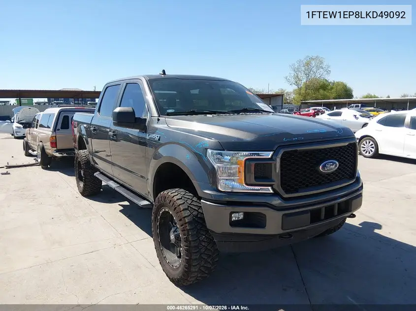 FORD F-150 2020, VIN 1FTEW1EP8LKD49092