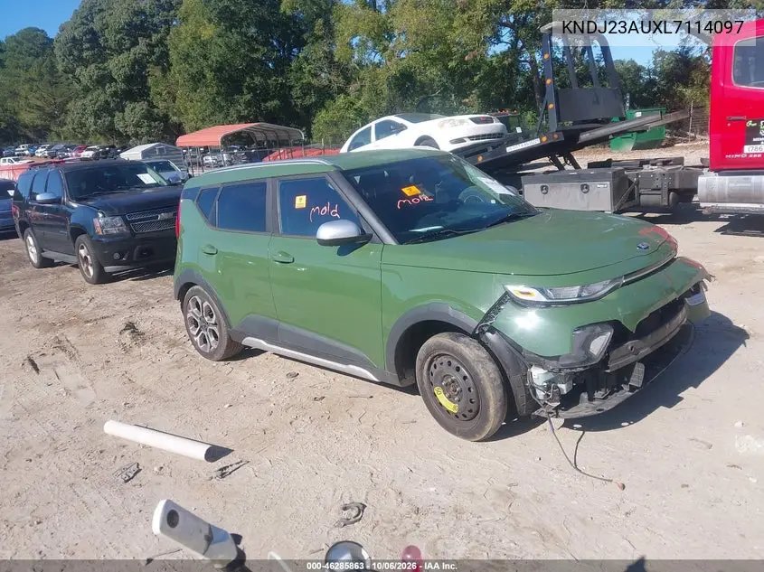 KIA SOUL 2020, VIN KNDJ23AUXL7114097