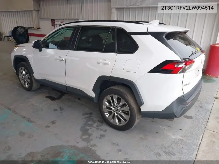 2020 TOYOTA RAV 4 VIN 2T3C1RFV2LW094514 — фото 3