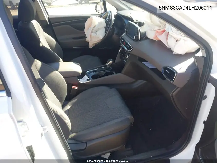 2020 HYUNDAI SANTA FE VIN 5NMS3CAD4LH206011 — фото 5