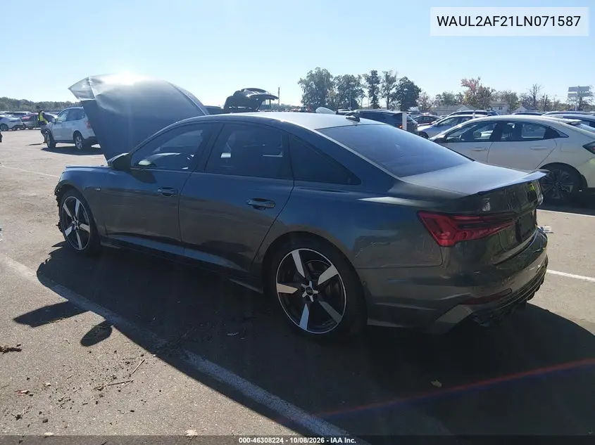 2020 AUDI A6 VIN WAUL2AF21LN071587 — фото 3