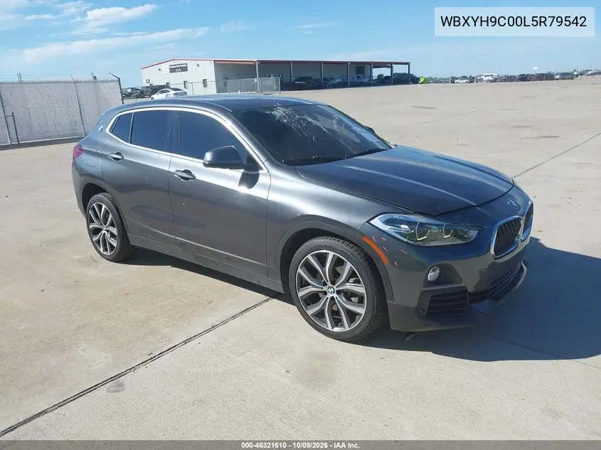 BMW X2 2020, VIN WBXYH9C00L5R79542