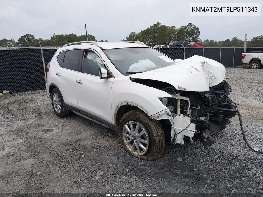 NISSAN ROGUE 2020, VIN KNMAT2MT9LP511343