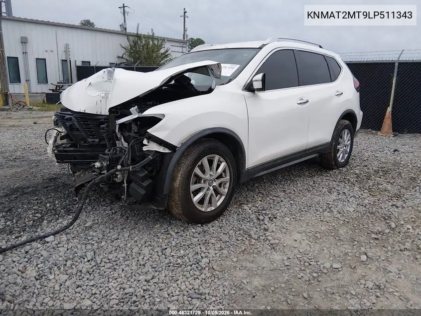 2020 NISSAN ROGUE VIN KNMAT2MT9LP511343 — фото 2