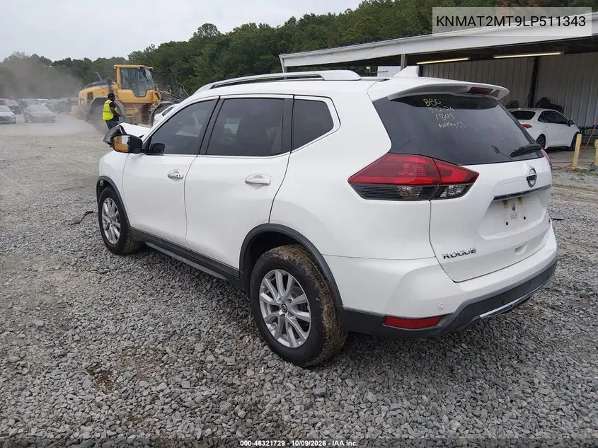 2020 NISSAN ROGUE VIN KNMAT2MT9LP511343 — фото 3