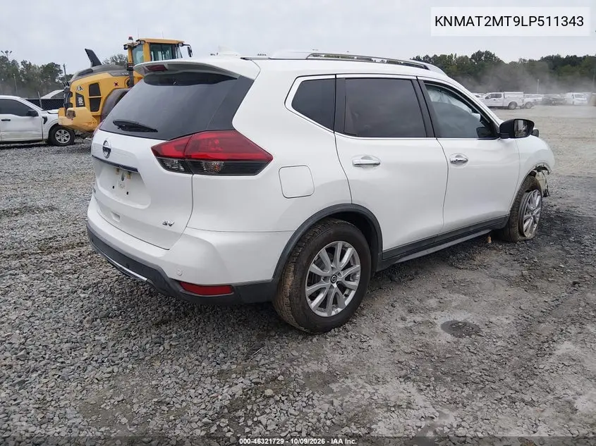 2020 NISSAN ROGUE VIN KNMAT2MT9LP511343 — фото 4
