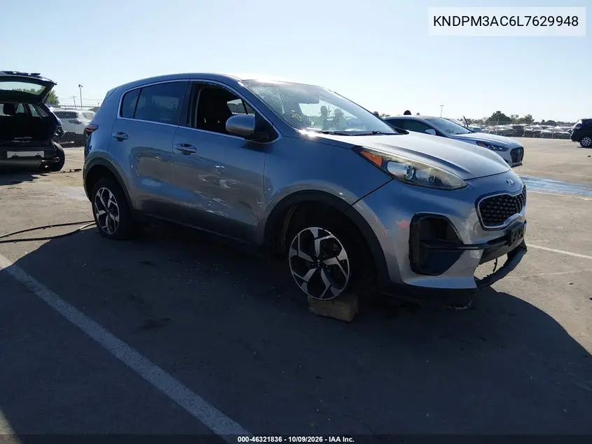 KIA SPORTAGE 2020, VIN KNDPM3AC6L7629948