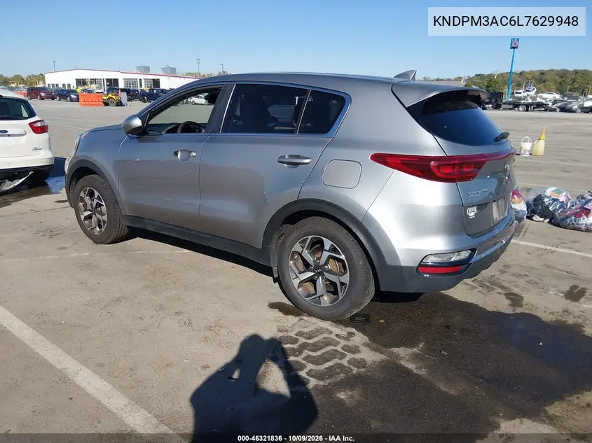 2020 KIA SPORTAGE VIN KNDPM3AC6L7629948 — фото 3