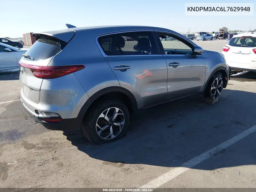 2020 KIA SPORTAGE VIN KNDPM3AC6L7629948 — фото 4