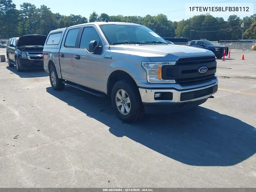 FORD F-150 2020, VIN 1FTEW1E58LFB38112