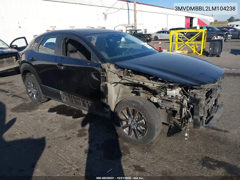 MAZDA CX-30 2020, VIN 3MVDMBBL2LM104238