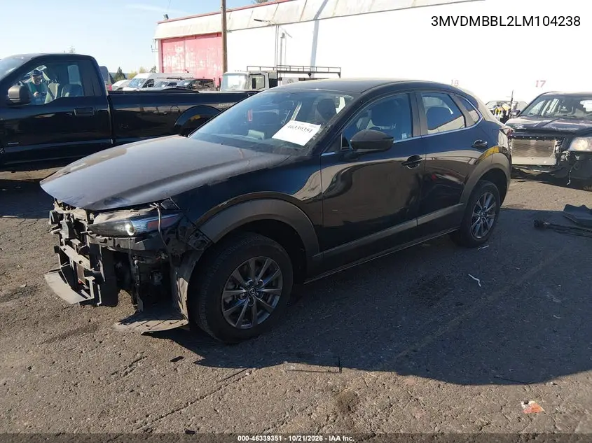 2020 MAZDA CX-30 VIN 3MVDMBBL2LM104238 — фото 2