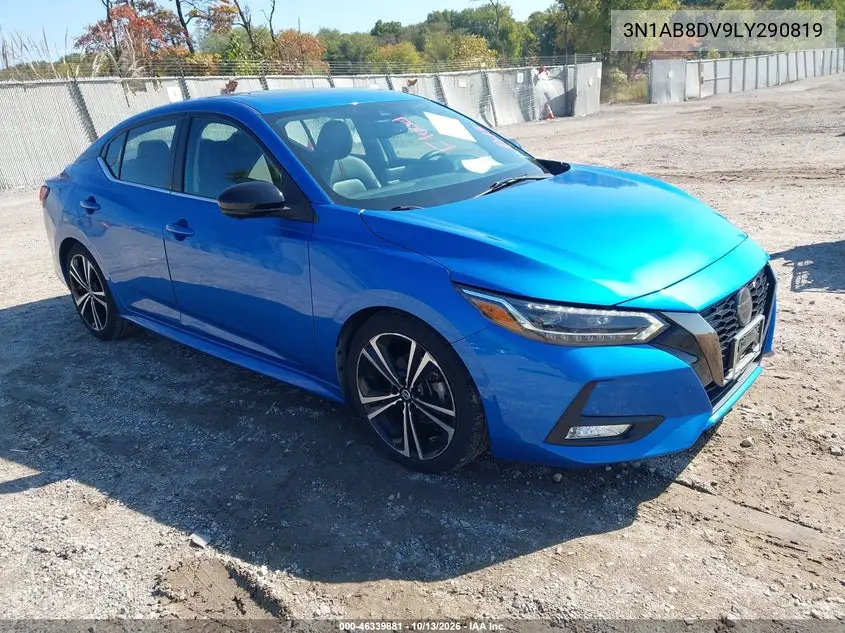 NISSAN SENTRA 2020, VIN 3N1AB8DV9LY290819